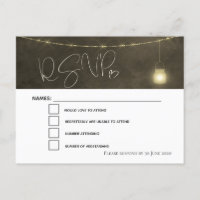 Elégant tons Sepia Mason Jar RSVP