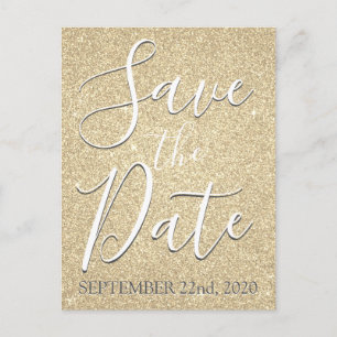 Carte Postale Faire-part Enregistrer la date Anniversaire Parties scintilla