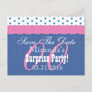 Carte Postale Faire-part Enregistrer la date Chaque année Surprise Annivers