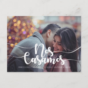 Carte Postale Faire-part Enregistrer la date en Español, espagnol Enregistr