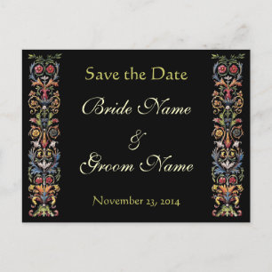 Carte Postale Faire-part Enregistrer la date Illuminated Manuscript personn