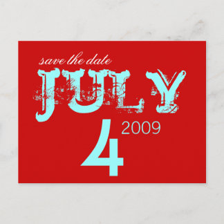 Carte Postale Faire-part Enregistrer la date - juillet - Customisé