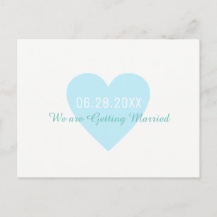 Carte Postale Faire-part Enregistrer la date. Mariage Se Marier