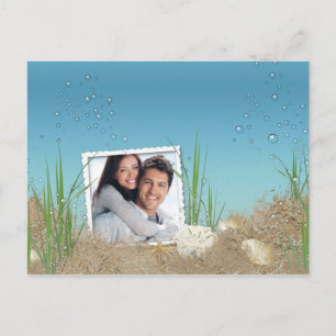 Carte Postale Faire-part Enregistrer la date nautique