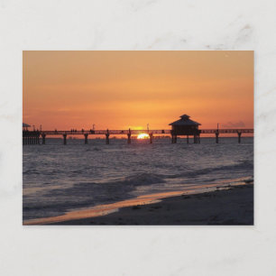 Carte Postale Faire-part Enregistrer la date\Personnalisable Sunset Beach