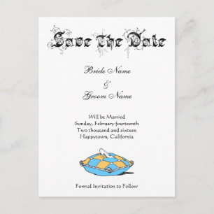 Carte Postale Faire-part Enregistrer la date personnalisée Cinderella Panto