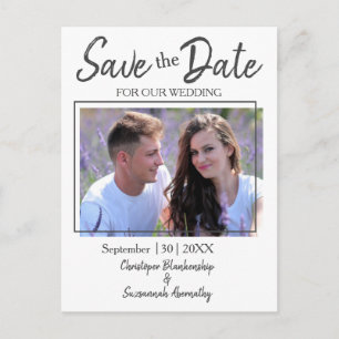Carte Postale Faire-part  Enregistrer La Date Photo Personnalisée Mariage S