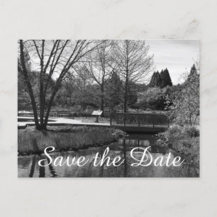 Carte Postale Faire-part Enregistrer la scène de la nature de date