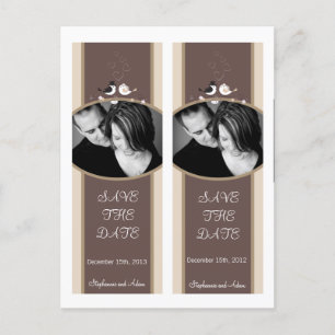 Carte Postale Faire-part Enregistrer le carnet de dates Marquer Favors Mari