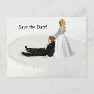 Carte Postale Faire-part Enregistrer l'Humour de date