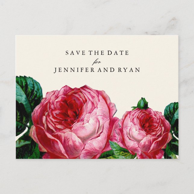 Carte Postale Faire-part ENREGISTRER NOTRE DATE | Enregistrer la date de la (Devant)