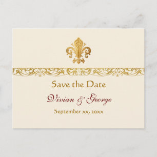 Carte Postale Faire-part Enregistrez la date personnalisable