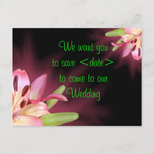 Carte Postale Faire-part Enregistrez la date - personnaliser