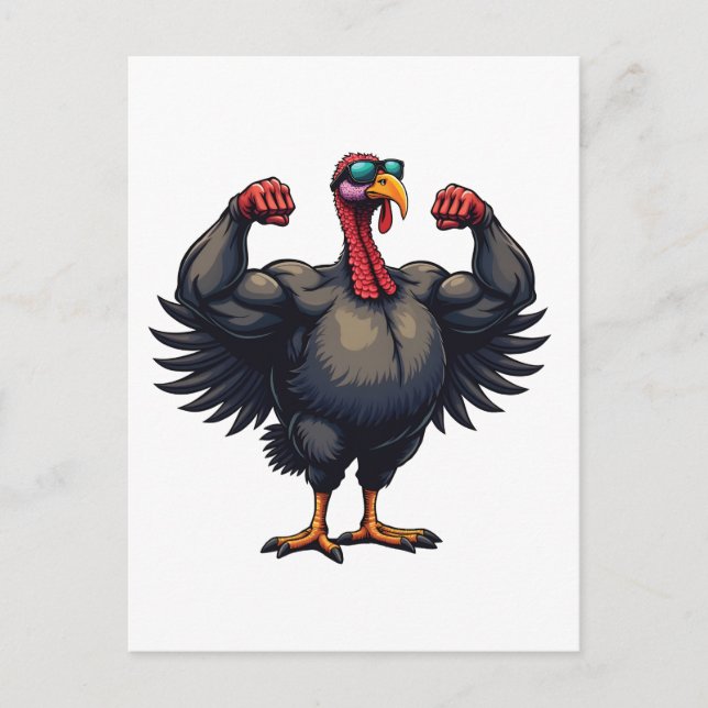 Carte Postale Faire-part Entraînement de gym pour la fête de Thanksgiving p (Devant)