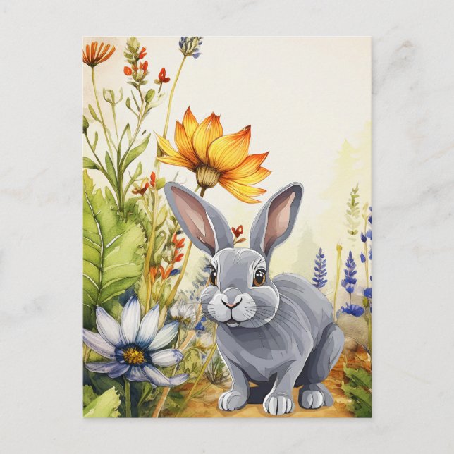 CARTE POSTALE FAIRE-PART ESPÉRANT LE BUNNY TRAIL (Devant)