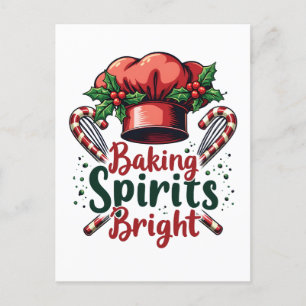 Carte Postale Faire-part Esprits de pâtisserie lumineux Drôle de pâtissier 