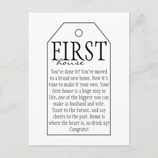 Carte Postale Faire-part Étiquettes de cadeau de mariage pour bouteille de  (Devant)