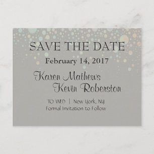 Carte Postale Faire-part Étoiles bronzages de parties scintillantes