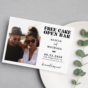 Carte Postale Faire-part Événement à ne pas manquer : mariage avec photo dr