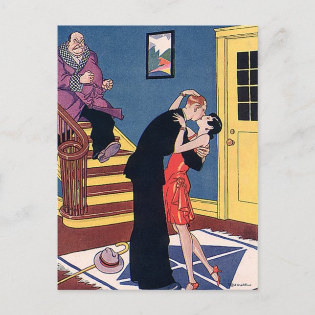 Carte Postale Faire-part Événementiel Enregistrer la Date, Amour et Romance (Devant)
