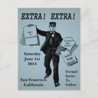 Extra ! Extra ! Journal ancien sauvegarder la date