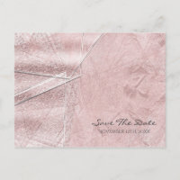 Faire part de date de mariage à Crystal Glass scin