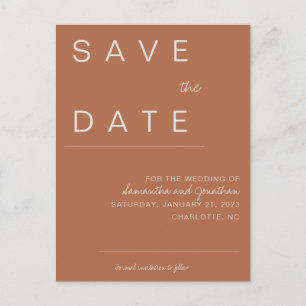 Carte Postale Faire-part Faire part de date en terre cuite