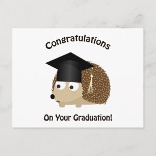 Carte Postale Faire-part Félicitations pour votre remise de diplômes Hériss