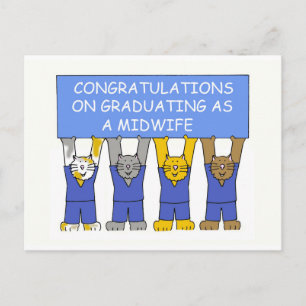 Carte Postale Faire-part Félicitations sur recevoir un diplôme en tant que