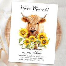 Ferme de Tournesols Highland Cow Nouvelle Adresse
