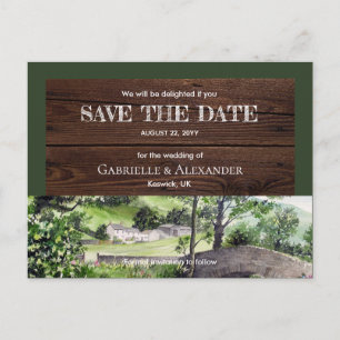 Carte Postale Faire-part Ferme près de Thirlmere Mariage Épargnez la date