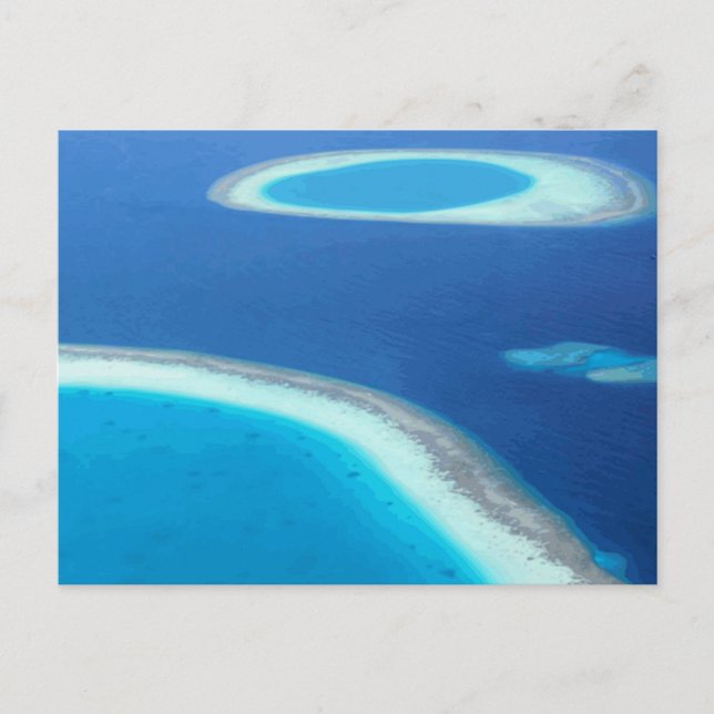 Carte Postale Faire-part Fête de plage, plaisir océanique, Sauvegarder la d (Devant)