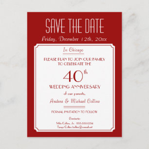 Carte Postale Faire-part Fête, événement ou réunion Enregistrer la date en 