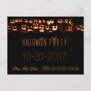 Carte Postale Faire-part Fête Halloween personnalisée Enregistrer le Citrou