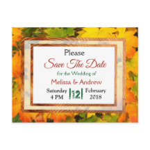 Feuilles d'automne Mariage d'automne Enregistrez l