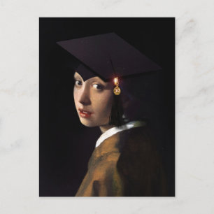Carte Postale Faire-part Fille avec le Casquette