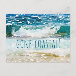 Carte Postale Faire-part Fini la Côte, nouvelle maison, je déménage