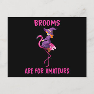Carte Postale Faire-part Flamant rose Costume d'Halloween Flamingoween