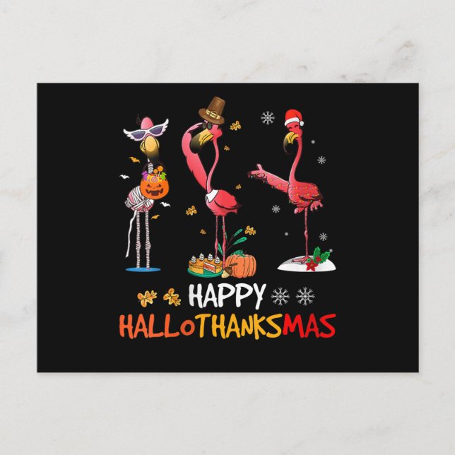 Carte Postale Faire-part Flamant rose | Flamant rose des femmes Joyeux Hall (Devant)