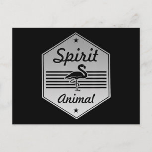 Carte Postale Faire-part Flamant rose Mon costume de Flamant rose animal