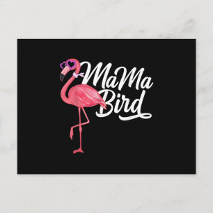 Carte Postale Faire-part Flamant rose Thème Anniversaire Cadeau - Mama Bird