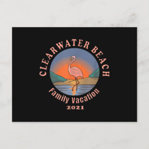 Carte Postale Faire-part Flamingo Clearwater Beach Flamingo Vacation 2021