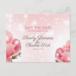 Carte Postale Faire-part Fleur rose