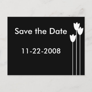 Carte Postale Faire-part Fleurs blanches