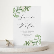 Fleurs vertes et blanches Code QR Enregistrer la d