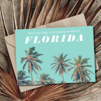 Florida Tropical Beach Wedding Enregistrer la date