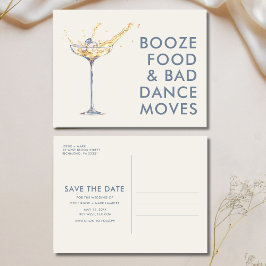 Carte Postale Faire-part Funny Mariage unique Enregistrer la date