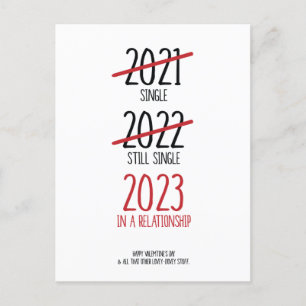 Carte Postale Faire-part Funny Valentine's Day Card 2023 Dans une relation