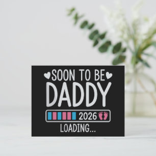 Carte Postale Faire-part Futur papa 2026 Annonce de grossesse en cours