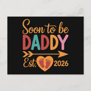 Carte Postale Faire-part Futur Papa 2026 Annonce de Grossesse en Cours